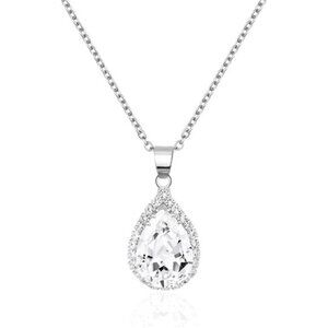 Crystal Chain Necklace for Women Trendy Statement Diamond Pendant Cubic Zirconia